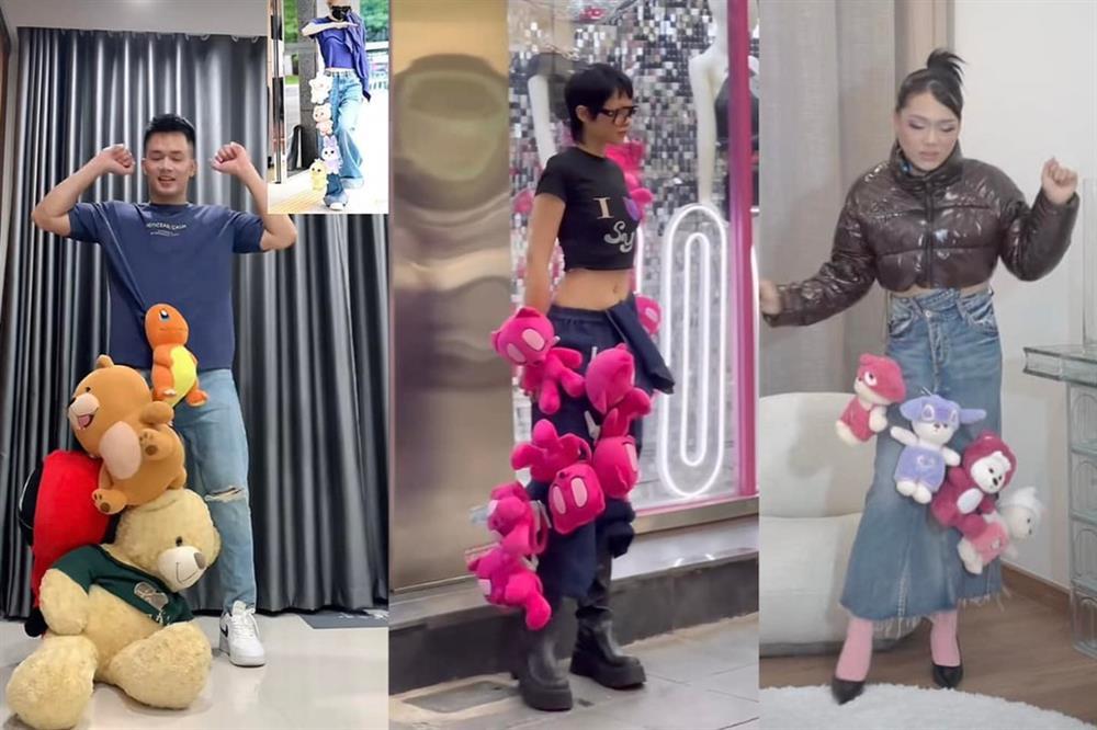Quần gắn gấu bông độc lạ của Blackpink trở thành mốt trong giới trẻ Việt-4
