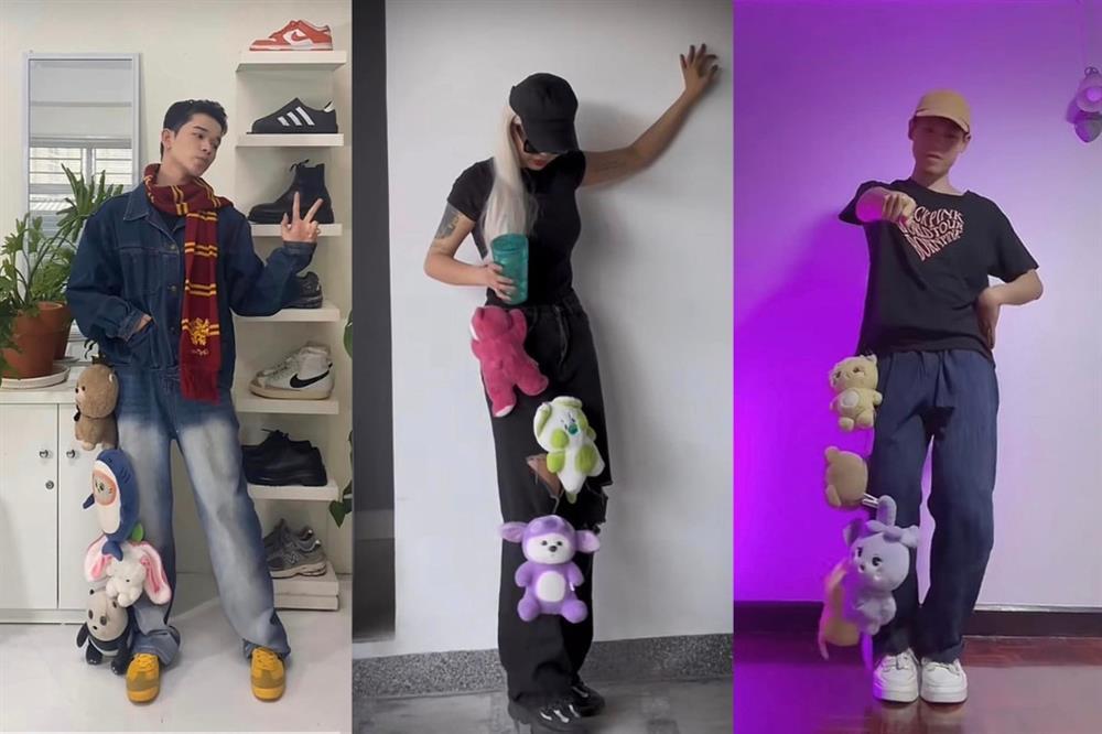 Quần gắn gấu bông độc lạ của Blackpink trở thành mốt trong giới trẻ Việt-5
