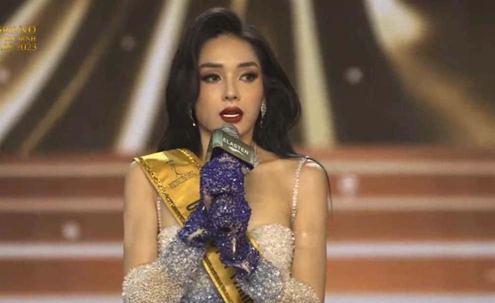 Màn ứng xử cái khó ló cái khôn của Á hậu Miss Grand Vietnam gây tranh cãi-1