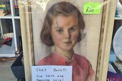 Xôn xao xung quanh bức tranh khắc họa 'bé gái có ánh mắt gây sợ hãi'
