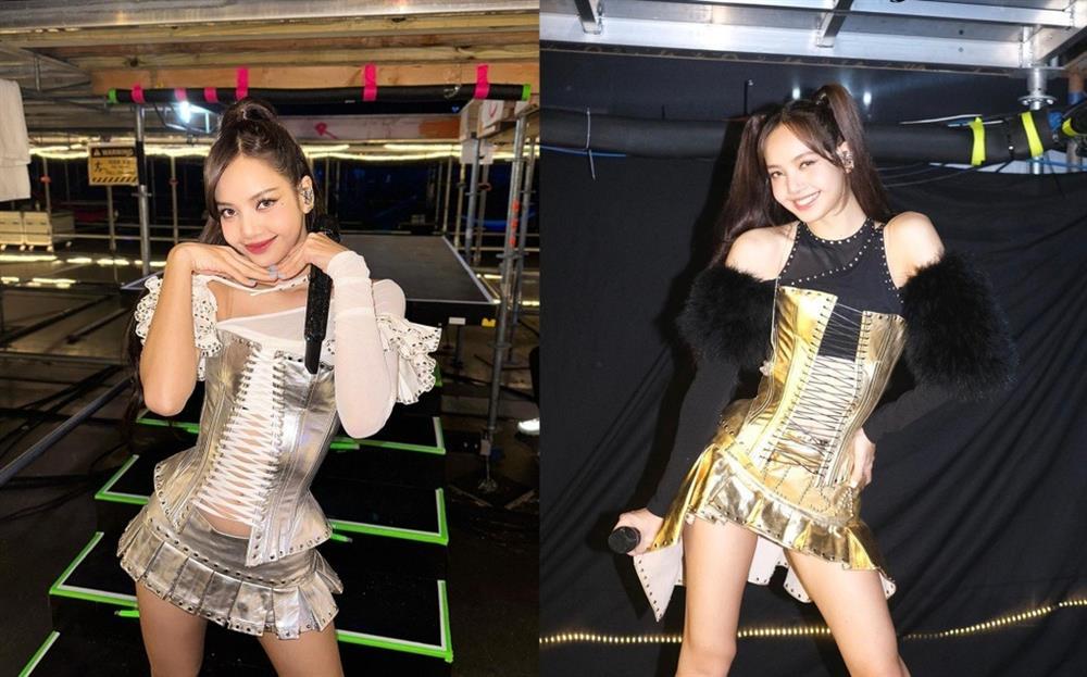 Biểu diễn tại Mỹ, Lisa tiếp tục diện đồ gợi cảm của nhà thiết kế Việt-2