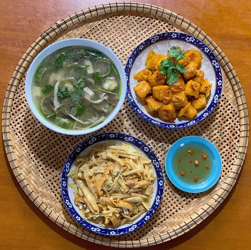 Bí quyết trẻ măng ở tuổi 42 của Hiền Thục và 14 mâm cơm chay ngon lành, đẹp mắt-18