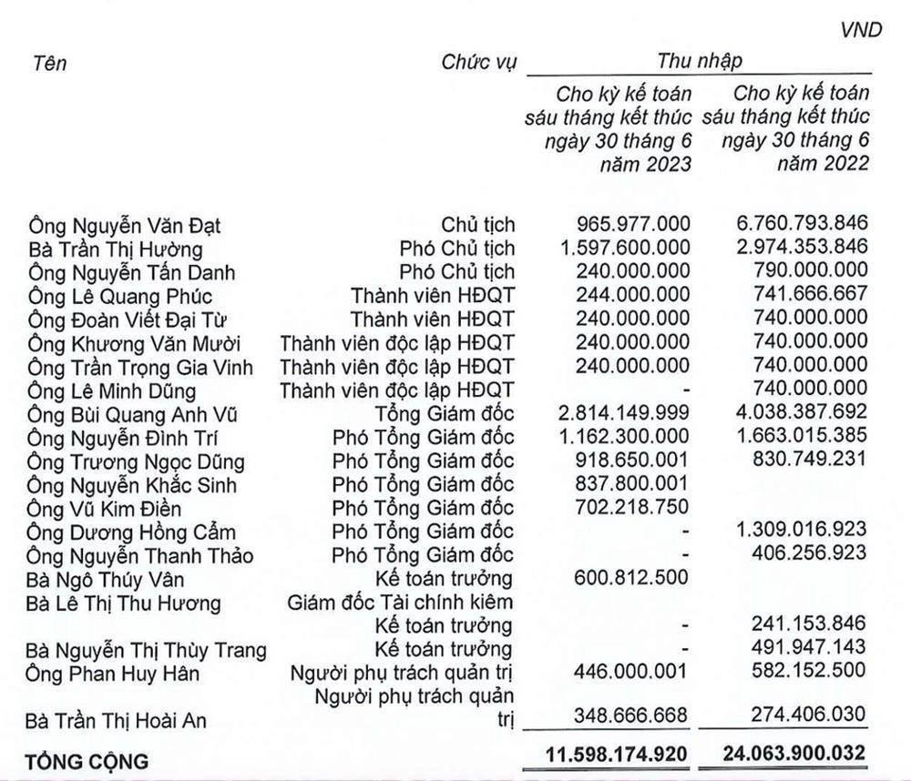 Một công ty địa ốc cắt thu nhập chủ tịch từ hơn 6 tỷ về còn gần 1 tỷ đồng-1