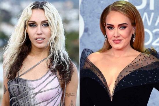 Adele là fan hâm mộ cuồng nhiệt của Miley Cyrus