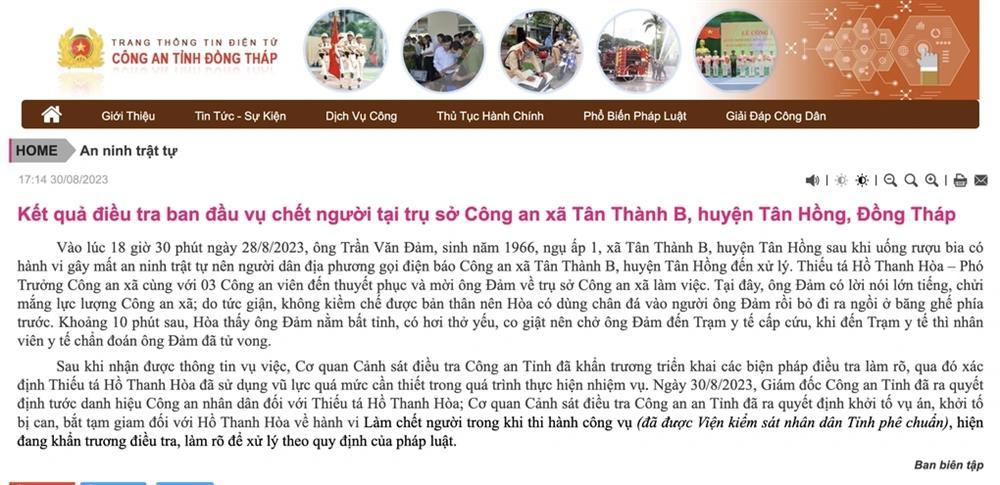 Bắt Thiếu tá công an làm chết người trong khi thi hành công vụ-1