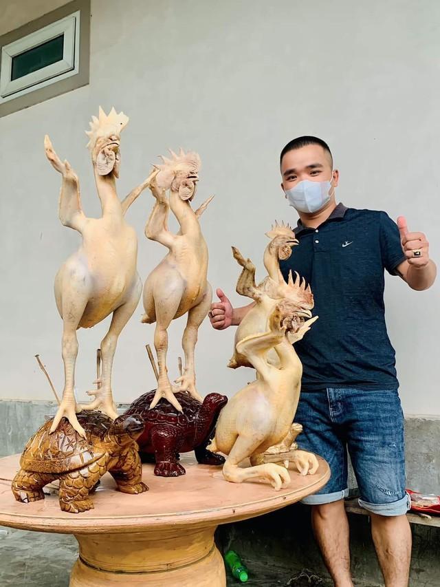 Cận cảnh phi đội gà bay nổi tiếng trong mâm cúng rằm tháng 7 ở Hà Tĩnh-10