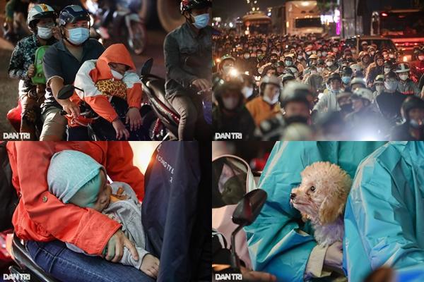 Công an hỗ trợ nước uống, đồ ăn cho người về nghỉ lễ 2/9-3