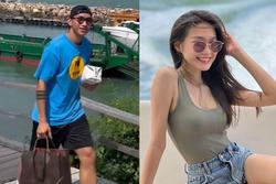 Không hội quân ĐT Việt Nam, Đoàn Văn Hậu đi du lịch cùng Doãn Hải My