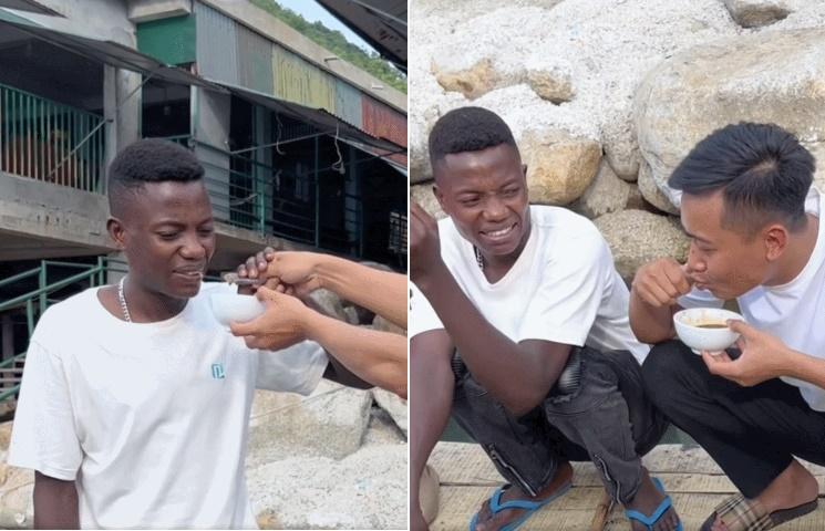 Khách châu Phi toát mồ hôi thưởng thức đặc sản ăn tươi nuốt sống ở Hà Tĩnh-3