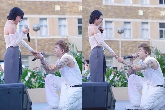 Sự thật Chi Dân quỳ gối cầu hôn cô gái bí ẩn tại Nhật Bản