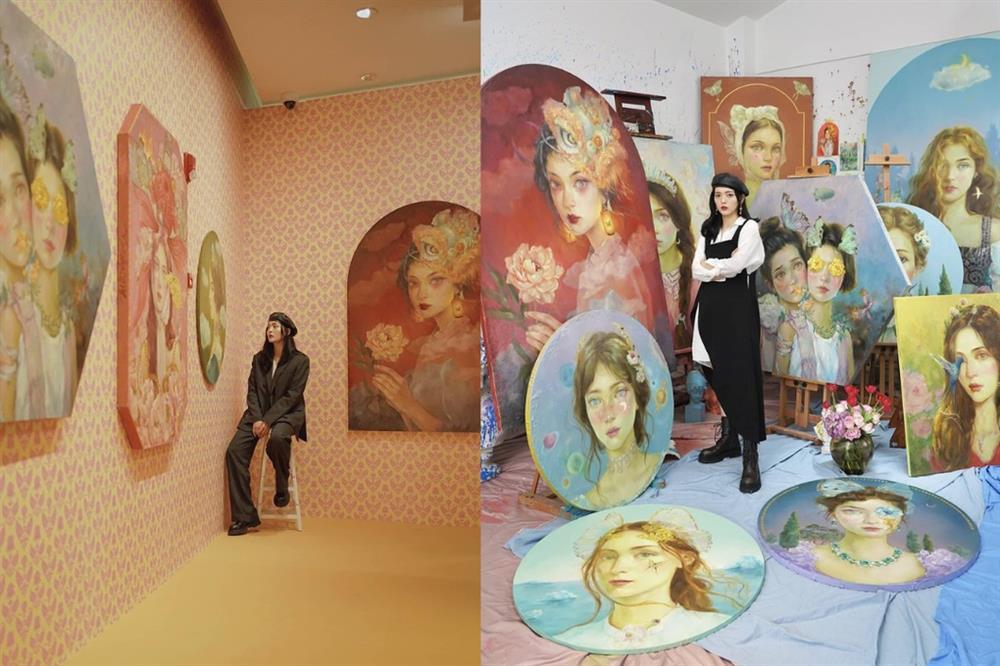 Nữ họa sĩ biến rác thải thành nghệ thuật, bán tranh với giá 524 triệu đồng-5