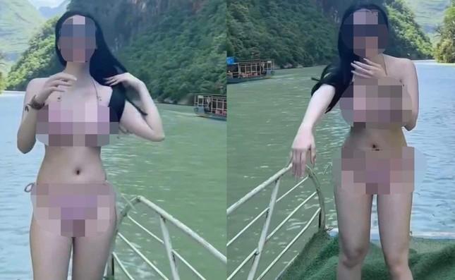 Hà Giang lên tiếng về nữ du khách mặc bikini gây tranh cãi trên sông Nho Quế-1