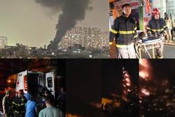 Cháy dữ dội ở chung cư Hà Nội, nhiều người la hét kêu cứu trong đêm