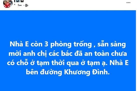 Dân mạng nhất loạt đăng bài hỗ trợ chỗ ở cho nạn nhân vụ cháy chung cư mini