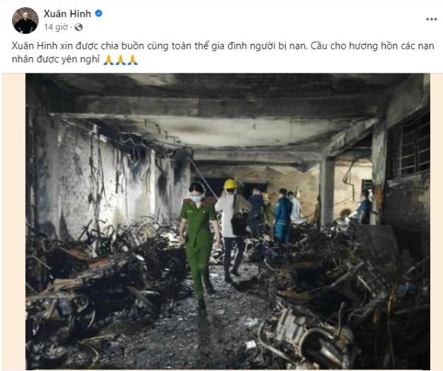 Nghệ sĩ Việt hành động vì vụ cháy chung cư mini ở Hà Nội-7