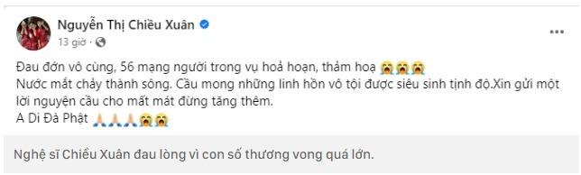Nghệ sĩ Việt hành động vì vụ cháy chung cư mini ở Hà Nội-8