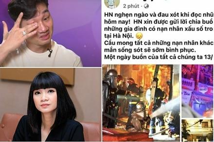 Nghệ sĩ Việt hành động vì vụ cháy chung cư mini ở Hà Nội