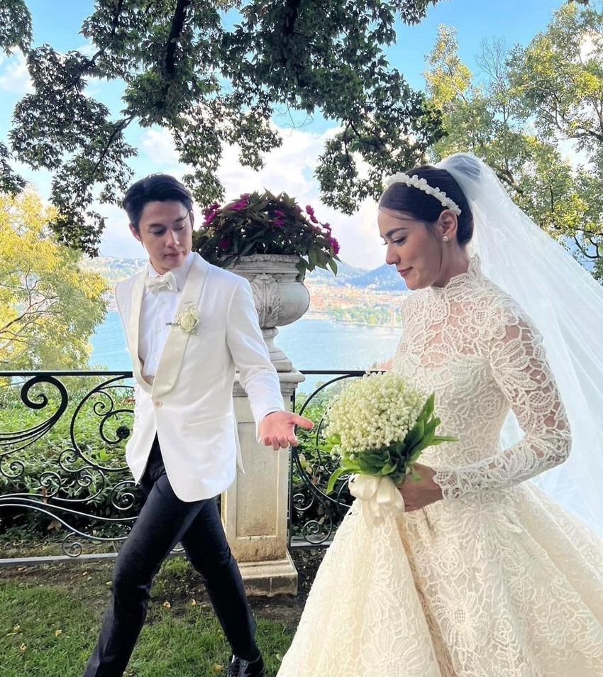 Cặp sao đẹp nhất Thái Lan hôn mãnh liệt trong đám cưới cổ tích-5