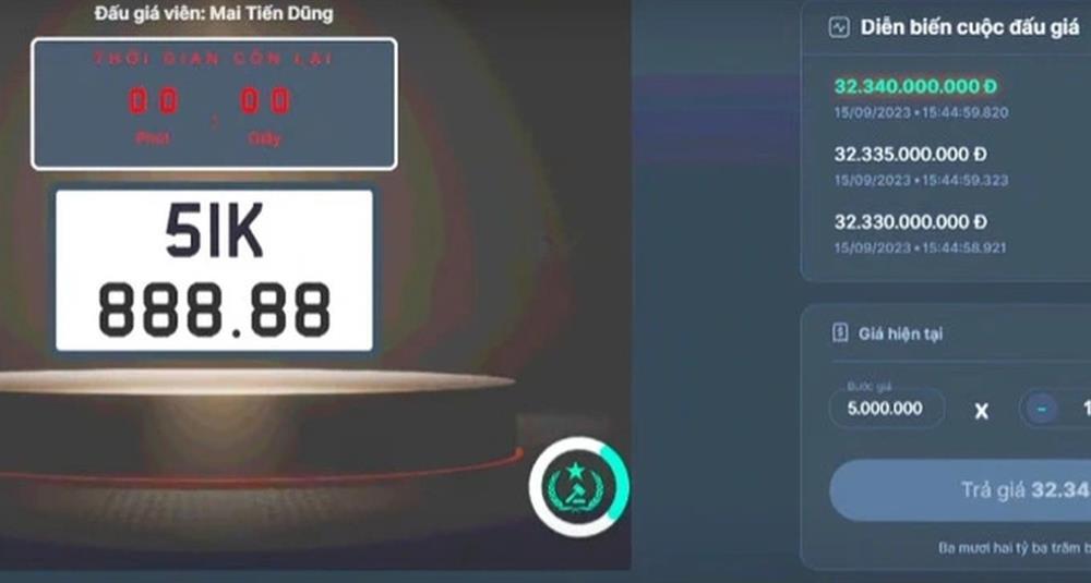 Người trúng biển số ô tô 51K-888.88 với mức đấu giá kỷ lục 32,3 tỷ đồng-1