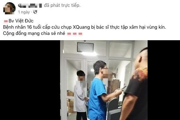 Bộ Y tế yêu cầu BV Việt Đức xác minh khẩn thông tin nhân viên bị tố sàm sỡ-1