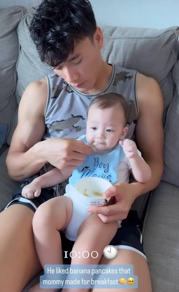 Bùi Tiến Dũng khoe body đẹp khi cùng vợ Tây đi tập gym-1