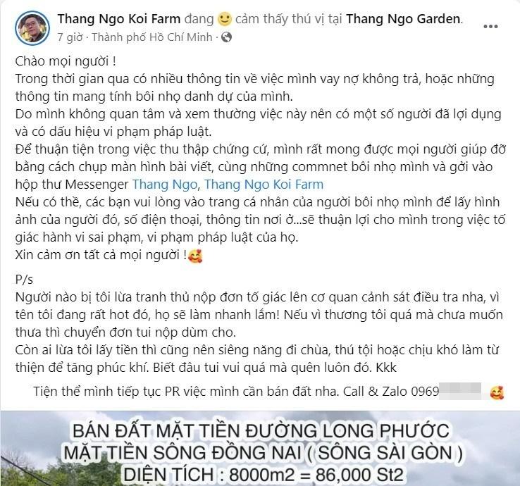 Vừa chia tay vợ xinh đẹp, vua cá Koi bị bôi nhọ danh dự?-2
