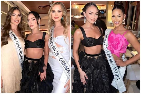 Đương kim Hoa hậu Hoàn vũ diện mốt bra-top ở tiệc từ thiện