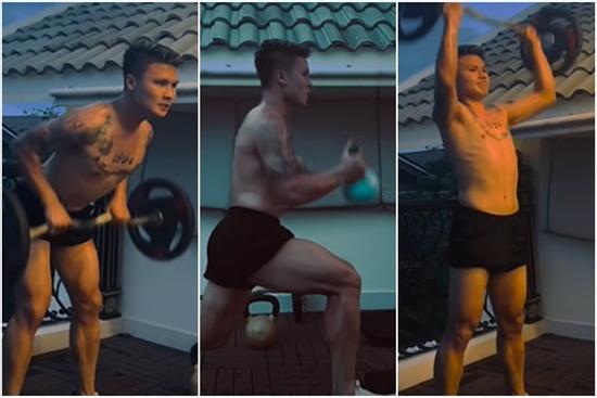 Quang Hải lần đầu khoe một buổi độ body cực 'cháy'