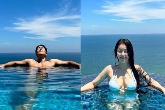 Ảnh hẹn hò của tài tử Hàn Quốc và bạn gái kém 11 tuổi ở Hội An