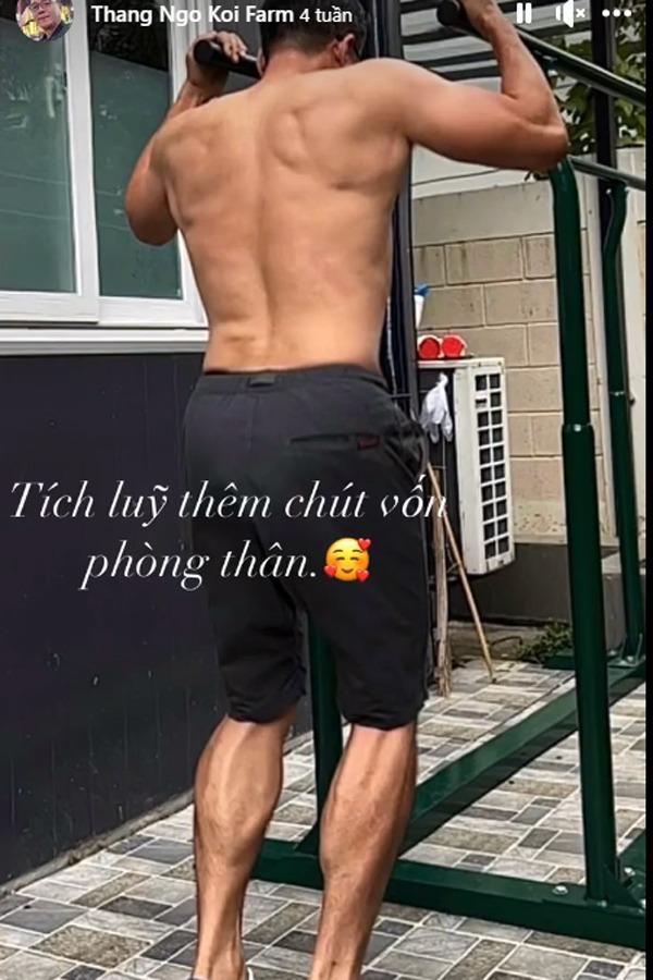 Vua cá Koi Thắng Ngô chăm chỉ tập gym độ body sau chia tay Hà Thanh Xuân-1