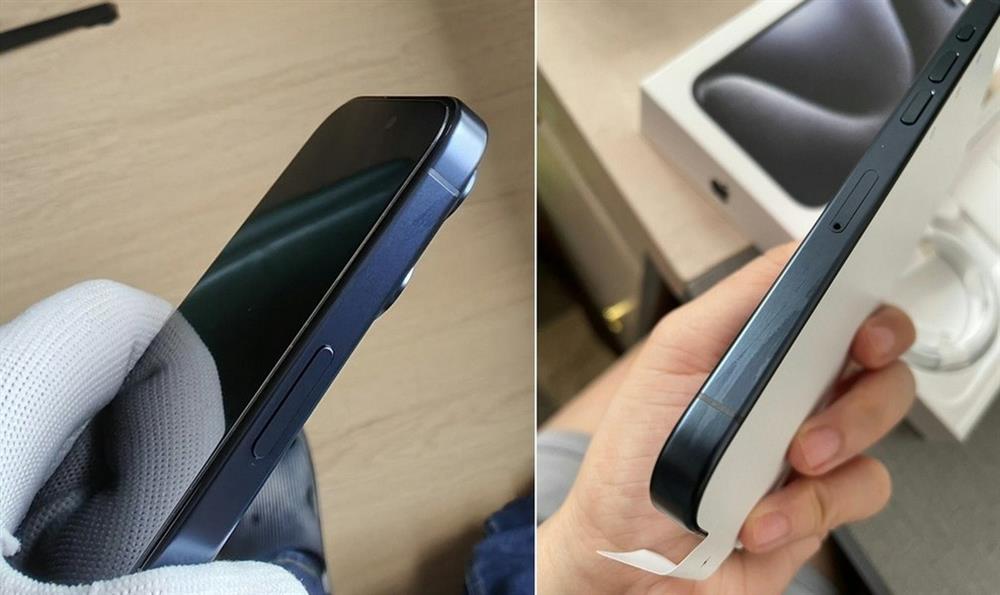 Nhiều iPhone 15 Pro bị trầy xước, lệch màu ngay sau khi mở hộp-1