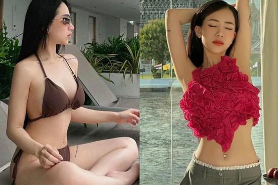 Con gái đại gia Minh Nhựa ăn mặc gợi cảm sau hai lần sinh nở