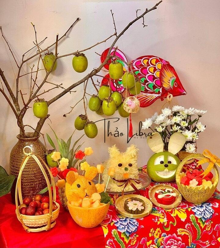 Mê mẩn ngắm mâm cỗ Trung thu cầu kỳ, đầy sắc màu của hội gái đảm-6