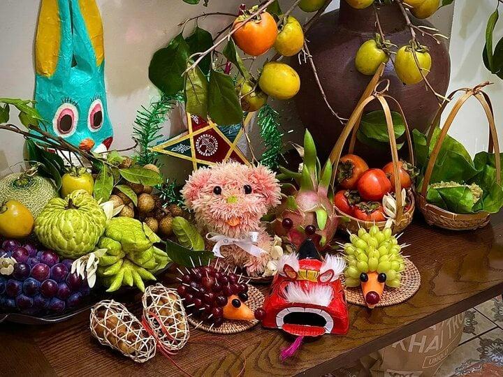 Mê mẩn ngắm mâm cỗ Trung thu cầu kỳ, đầy sắc màu của hội gái đảm-11