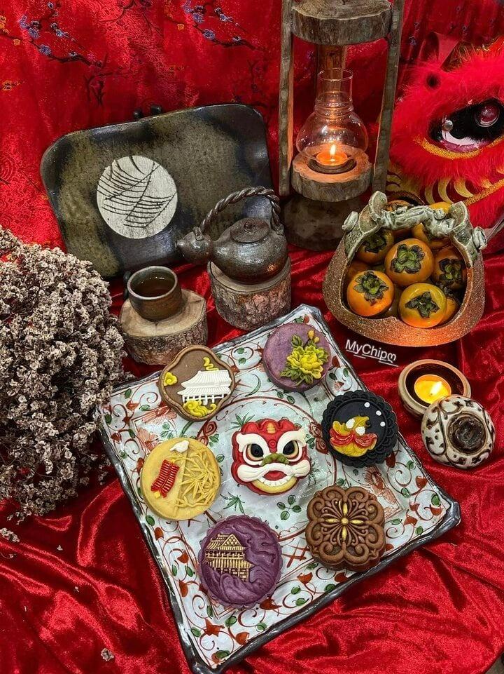 Mê mẩn ngắm mâm cỗ Trung thu cầu kỳ, đầy sắc màu của hội gái đảm-10