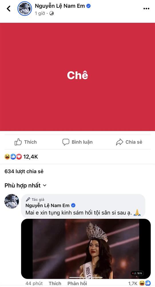 Nam Em có động thái chê khi Bùi Quỳnh Hoa đăng quang, chị gái out Top 5 Miss Universe Vietnam 2023-2