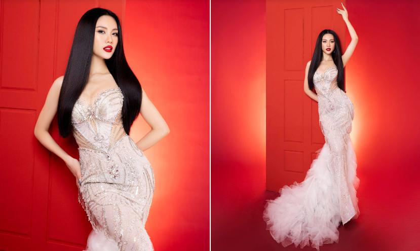Bùi Quỳnh Hoa đụng hàng Thùy Tiên đầm xuyên thấu ‘tiên cá-2