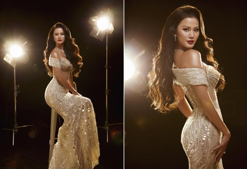 Bùi Quỳnh Hoa đụng hàng Thùy Tiên đầm xuyên thấu ‘tiên cá-5