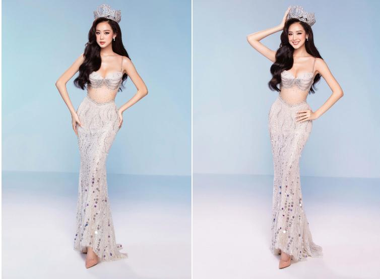 Bùi Quỳnh Hoa đụng hàng Thùy Tiên đầm xuyên thấu ‘tiên cá-8