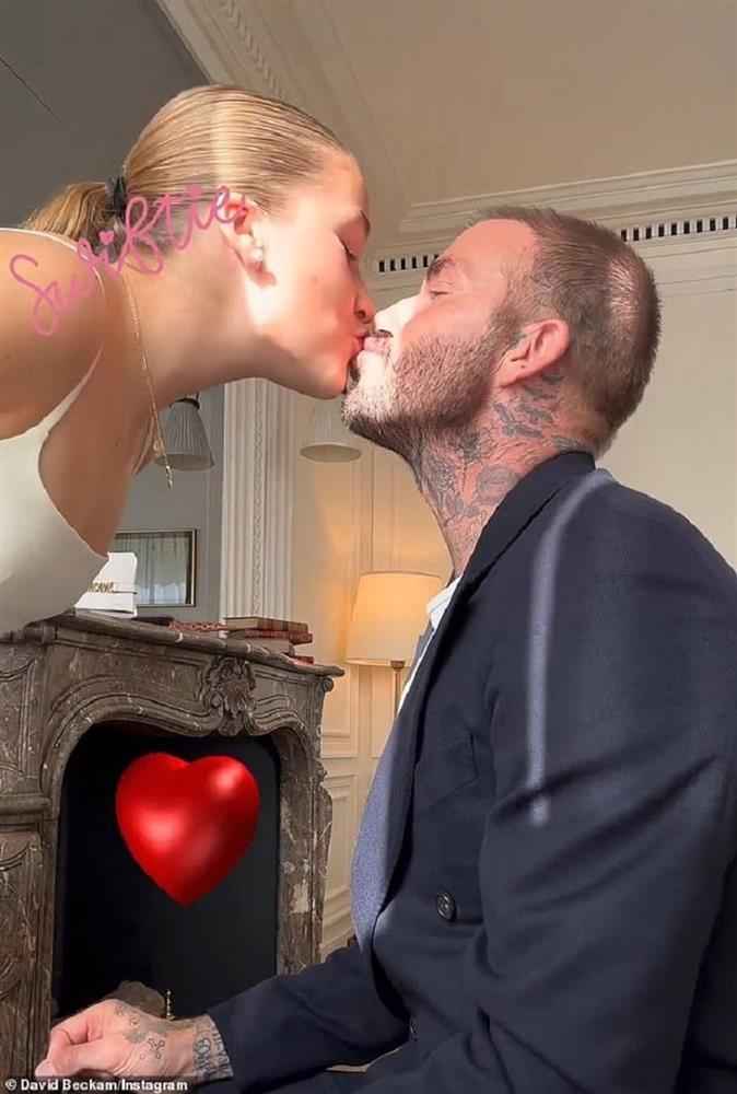 David Beckham hôn môi con gái 12 tuổi gây tranh cãi-1