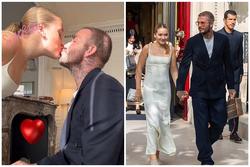 David Beckham hôn môi con gái 12 tuổi gây tranh cãi
