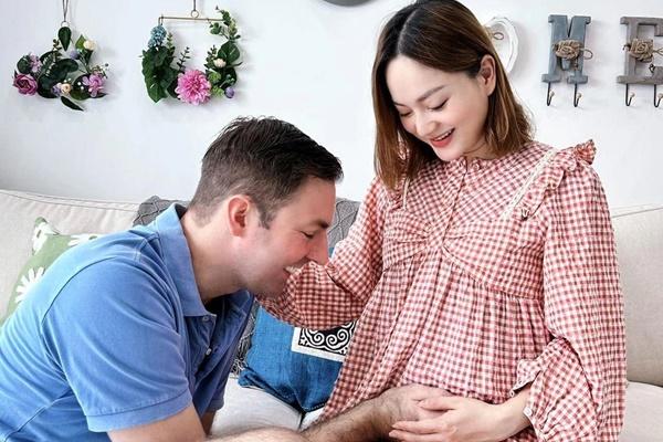 Lan Phương mang bầu lần 2: Nhan sắc xinh đẹp, được chồng Tây yêu chiều-9