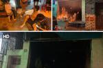 Giải cứu 4 người mắc kẹt trong nhà ống cháy lớn ở Hải Phòng