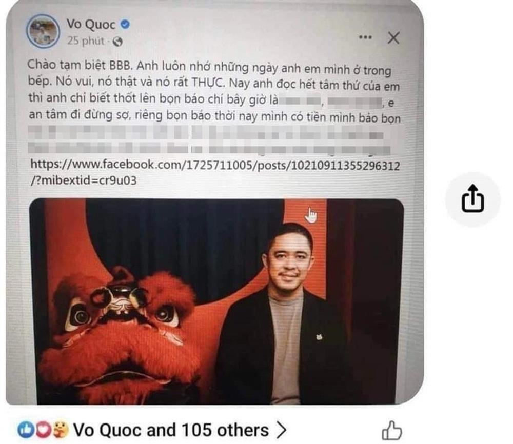 Đầu bếp Võ Quốc bị phạt 7,5 triệu, hứa xin lỗi công khai trên Facebook-1