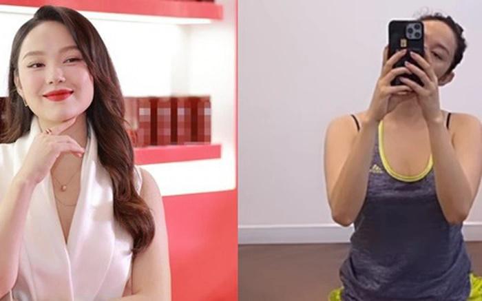 Minh Hằng quyết tâm giảm cân sau 1 tháng sinh con-1