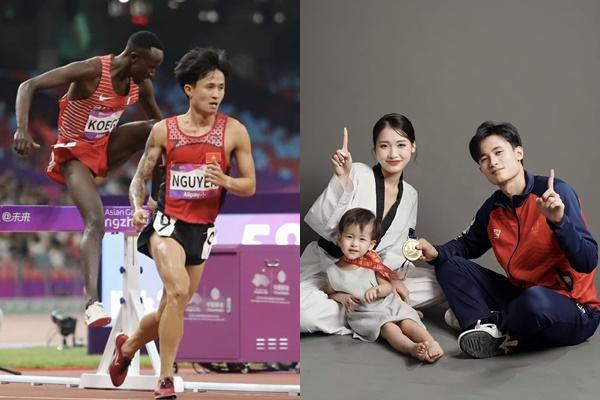 Hai VĐV cùng nhận HCV chạy 110m rào ASIAD 19-5