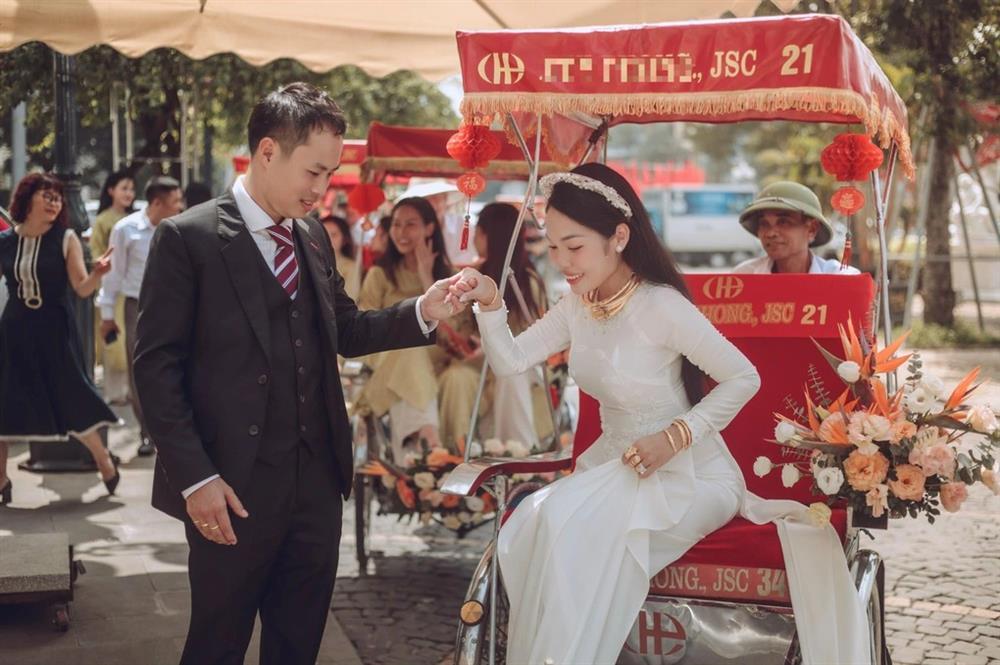 Cô dâu Bắc Giang hát quan họ, chi 1,6 tỷ đồng dựng cảnh Hà Nội tại đám hỏi-5