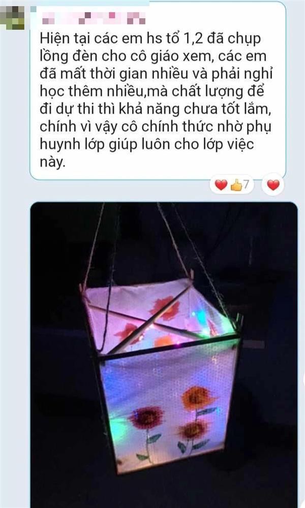 Bà mẹ chua chát với chiếc lồng đèn cô nhờ phụ huynh giúp-1