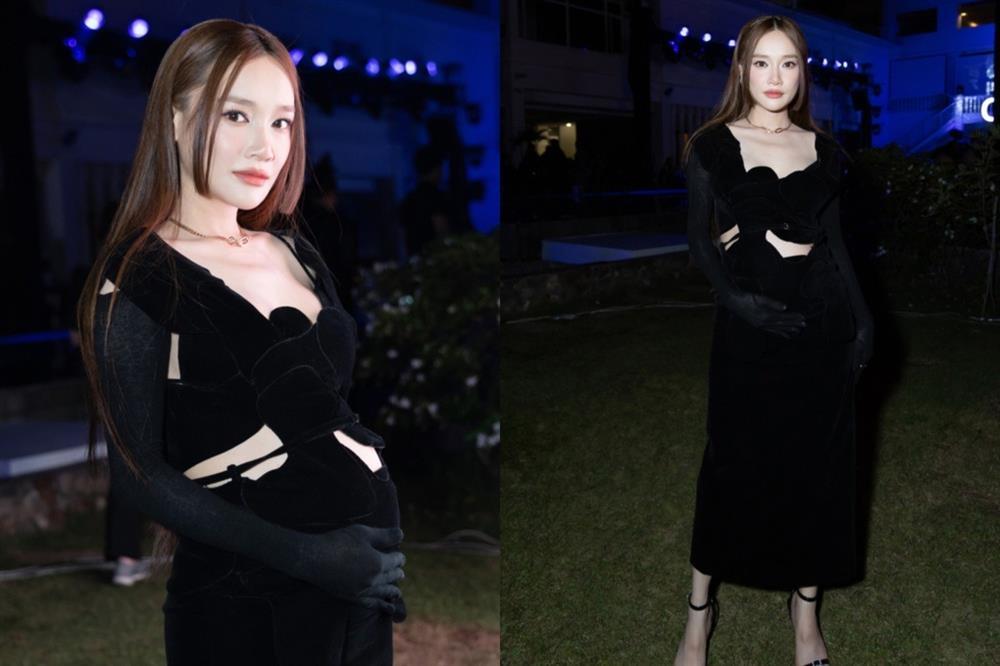 Mang bầu lần 2, Nhã Phương chuộng diện váy ôm sát đi dự sự kiện-7