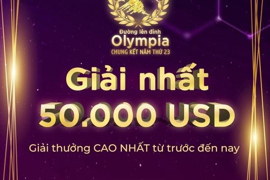 Giải thưởng Quán quân chung kết Đường lên đỉnh Olympia 23 cao kỷ lục